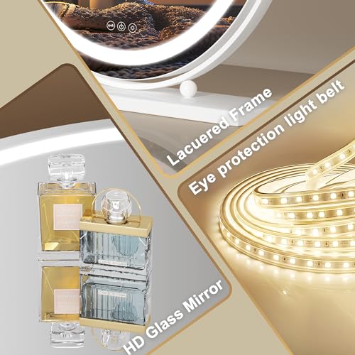 Hasipu 24" LED Vanity Mirror with Bluetooth