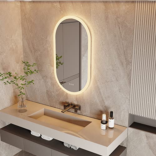 Dimmable 40" LED Backlit Vanity Bathroom Mirror