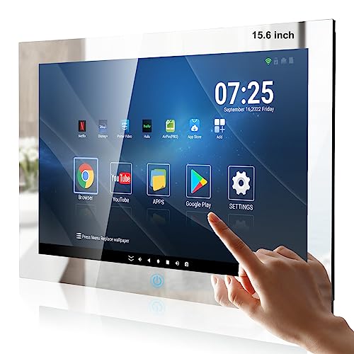 15.6" Waterproof Smart Mirror TV with Touch Screen
