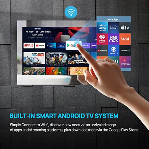 15.6" Waterproof Smart Mirror TV with Touch Screen