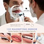 LuxeVue Lighted Makeup Mirror with 15X Magnification