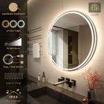 32" Modern LED Round Bathroom Vanity Mirror