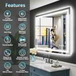 AWANDEE 30x36 Dimmable LED Bathroom Mirror