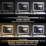 32''x24'' LED Bluetooth Bathroom Mirror with Lights