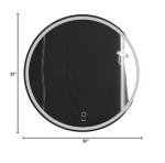 32" Modern LED Round Bathroom Vanity Mirror