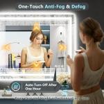 AWANDEE 30x36 Dimmable LED Bathroom Mirror
