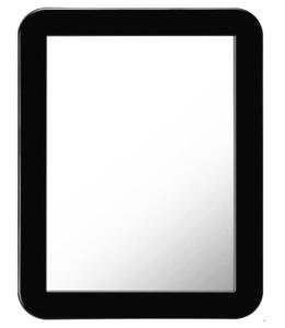 Compact Magnetic Locker Mirror - 5" x 7" Glass