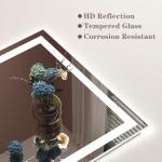 Dimmable Smart LED Bathroom Mirror, 40x32