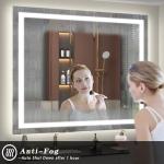 Dimmable Smart LED Bathroom Mirror, 40x32