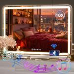 LED Vanity Mirror with Lights and Bluetooth Speaker