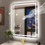 STARLEAD Dimmable LED Bathroom Mirror with Bluetooth