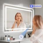STARLEAD Dimmable LED Bathroom Mirror with Bluetooth