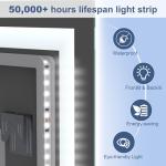 STARLEAD Dimmable LED Bathroom Mirror with Bluetooth