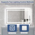 STARLEAD Dimmable LED Bathroom Mirror with Bluetooth