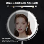 Rechargeable Double-Sided Lighted Makeup Mirror