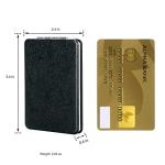 Compact Black Double-Sided Vanity Mirror for Men