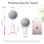 LitBear Rechargeable Double-Sided Travel Makeup Mirror
