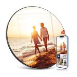 Smart WiFi Digital Round Mirror Photo Frame