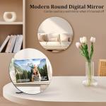 Smart WiFi Digital Round Mirror Photo Frame