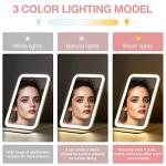 Portable LED Travel Makeup Mirror with Touch Screen