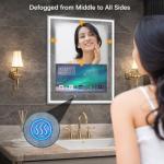 Smart Touch Screen Bathroom Vanity Mirror with Speakers