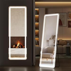 Sweetcrispy LED Lighted Full Length Floor Mirror