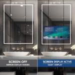 Smart Touch Screen Bathroom Vanity Mirror with Speakers