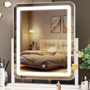 Lighted Hollywood Vanity Makeup Mirror with 5X Magnification
