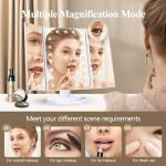 Trifold Makeup Mirror with Lights and Magnification
