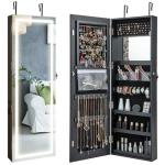 LED Jewelry Cabinet with Lighted Full Length Mirror