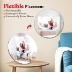 Smart WiFi Digital Round Mirror Photo Frame