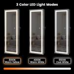 LED Jewelry Cabinet with Lighted Full Length Mirror