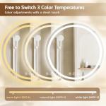 LED Bathroom Mirror with Lights and Anti-Fog