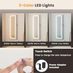 Giantex Touch Screen Lighted Jewelry Cabinet Mirror