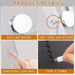 Lighted Hollywood Makeup Mirror with 10X Magnification