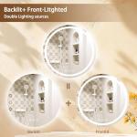 LED Bathroom Mirror with Lights and Anti-Fog