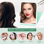 Lighted Folding Travel Makeup Mirror with LEDs