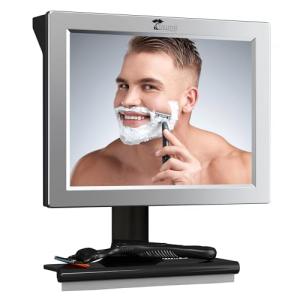 Fogless Shower Mirror with Squeegee - Adjustable Design