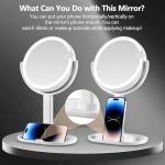 MIYADIVA Lighted Makeup Mirror with 20X Magnification