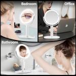 MIYADIVA Lighted Makeup Mirror with 20X Magnification