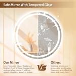 LED Bathroom Mirror with Lights and Anti-Fog