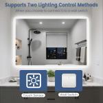 LED Bathroom Mirror with Bluetooth Speaker and Lights