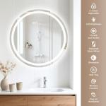 LED Bathroom Mirror with Lights and Anti-Fog