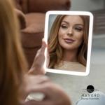 Mavoro 7x9 USB Rechargeable LED Travel Mirror