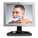 Fogless Shower Mirror with Squeegee - Adjustable Design