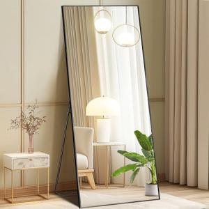 DUMOS Full Length Floor Mirror with Aluminum Stand