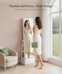 Nicetree 360° Swivel Jewelry Cabinet with Mirror