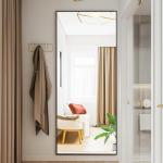 DUMOS Full Length Floor Mirror with Aluminum Stand