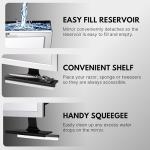 Fogless Shower Mirror with Squeegee - Adjustable Design