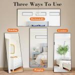 DUMOS Full Length Floor Mirror with Aluminum Stand